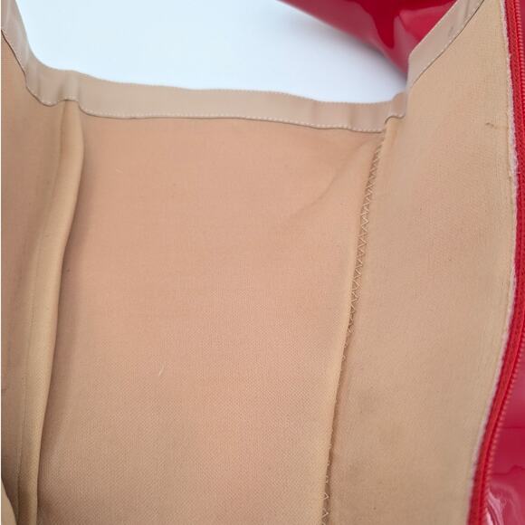 Wild Diva Lounge Leo Knee High Boot Stiletto Heel Women's Red Size US8 EU39 - Picture 9 of 12